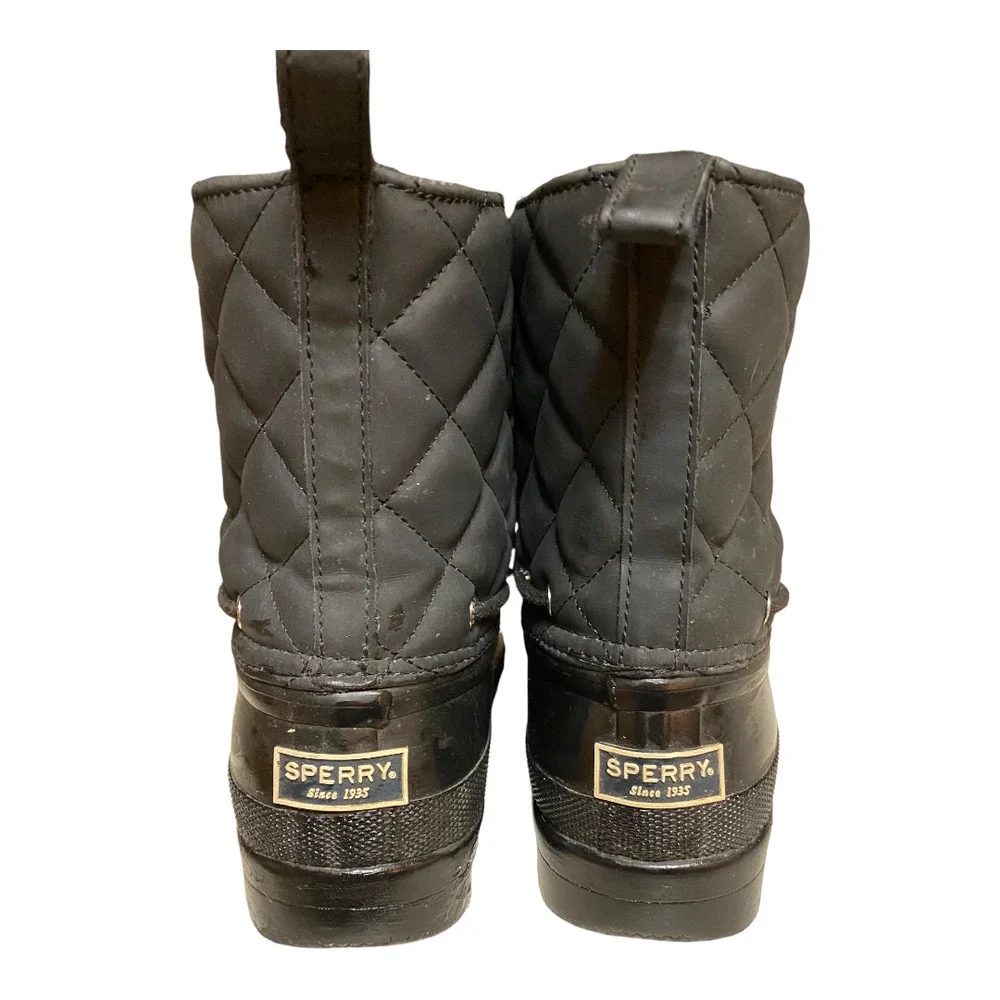 Women's Paul Sperry Gosling Duck Waterproof Quilted Top Rubber Boots STS83693